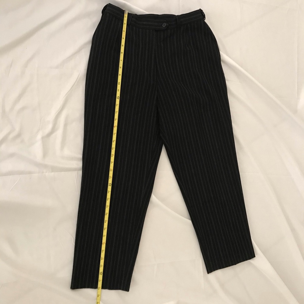 Norm Thompson Pinstriped Pants 12 Petite Beautiful - Picture 11 of 14